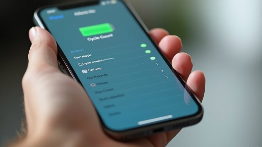 Jak sprawdzić cykle ładowania baterii w iPhone 16?