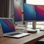 podłączanie trzech monitorów do MacBooka Air M3/M4