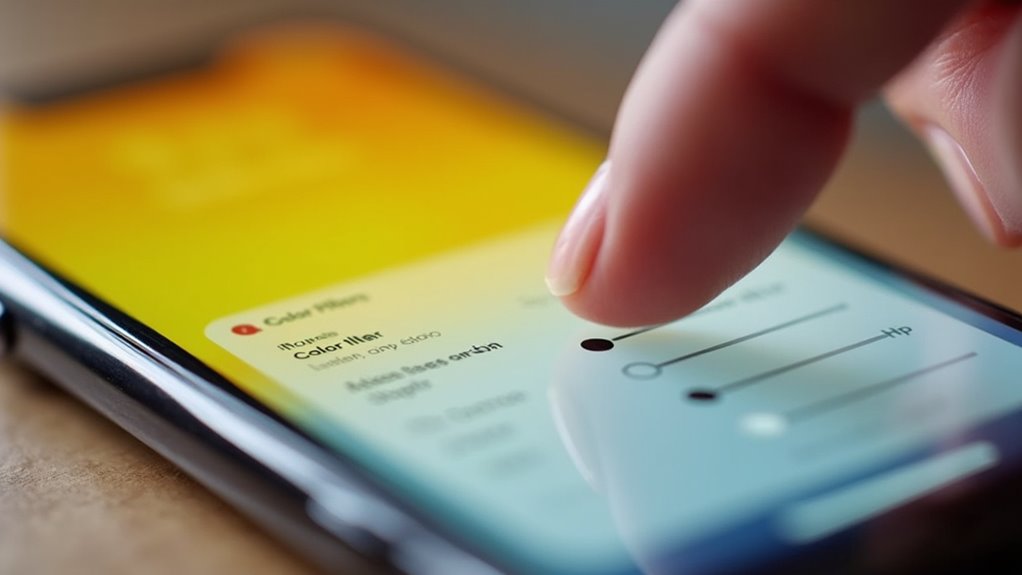 Filtry kolorów iOS dla dostępności