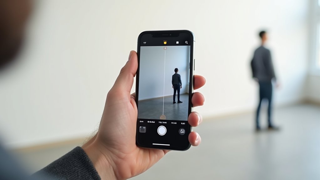 pomiar wysokości iPhone'a