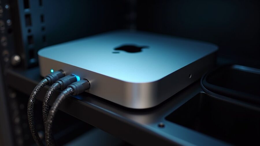 Mac Mini gotowy w szafie rackowej – Budowa domowego/data centerju