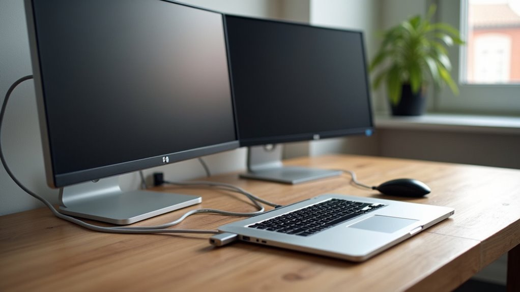 wirtualny dock GPU odblokowuje trzy ekrany